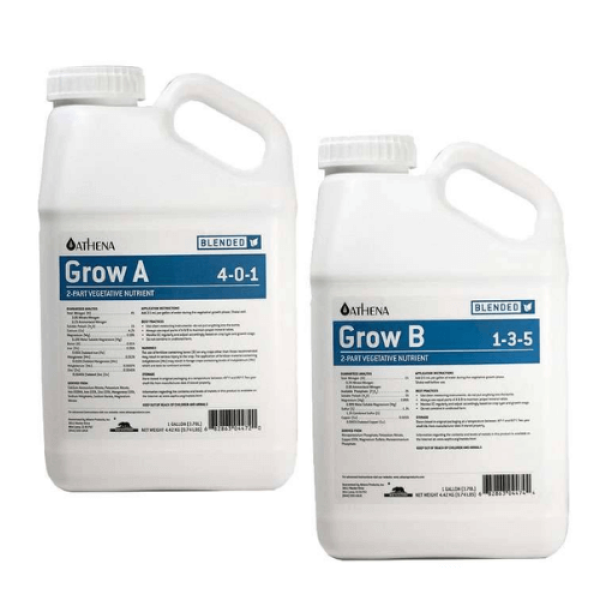 Минеральное удобрение Athena Grow A&B (3.78 л): комплексное питание для растений.