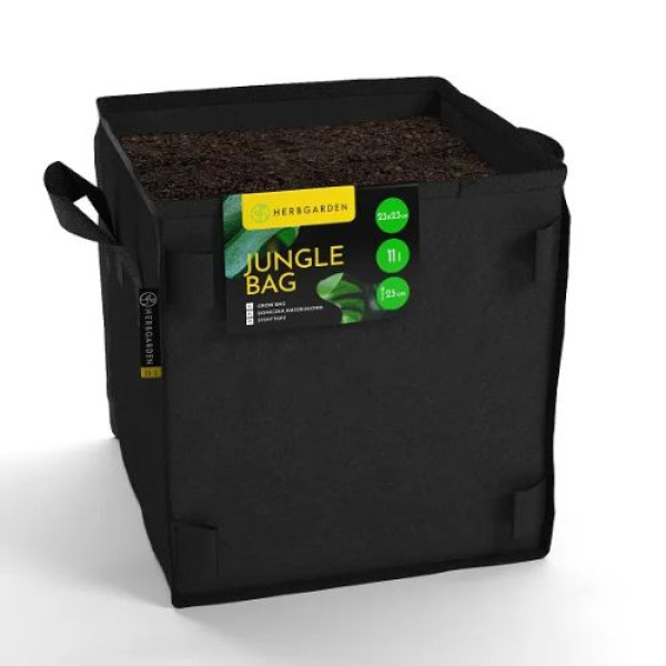 Тканевый квадратный горшок Jungle Bag 11 литров, 23×23×23 см