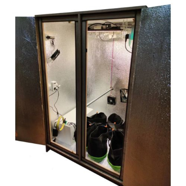 Гроубокс Big Ben Grow Box стелс Quantum Board 240W з автополивом для вирощування рослин