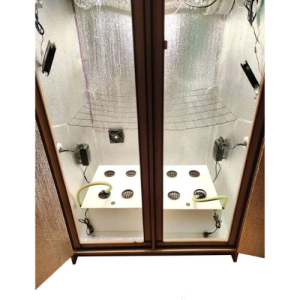 Гроубокс Big Ben Grow Box стелс Quantum Board 240W с установками DWC для гидропонного выращивания