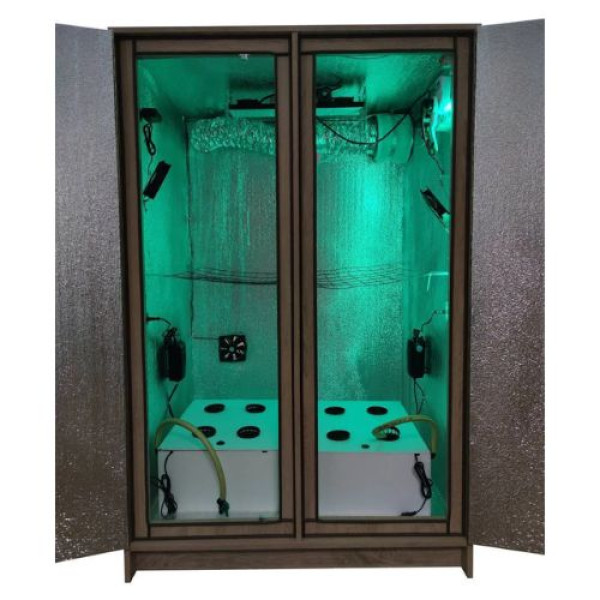 Гроубокс Big Ben Grow Box стелс Quantum Board 240W з установками DWC для гідропонного вирощування