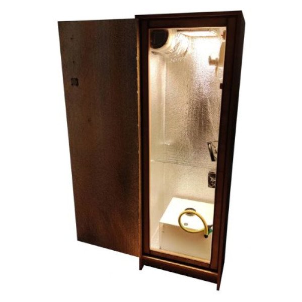 Гроубокс Grow Box стелс Quantum Board 120W з установкою DWC для гідропонного вирощування