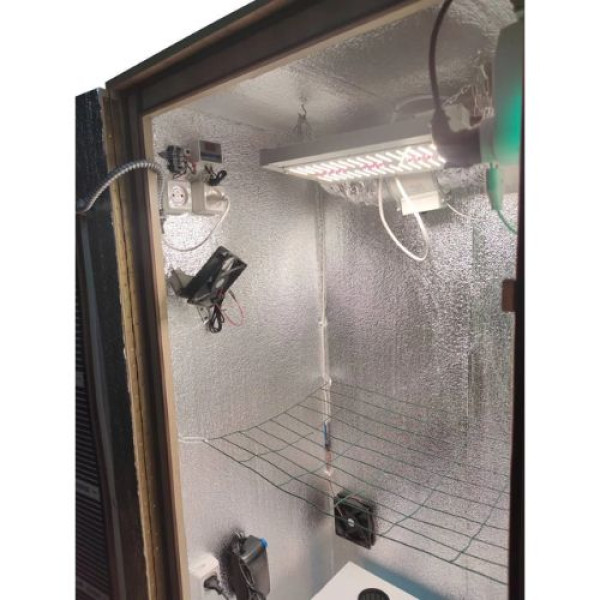 Гроубокс Medium Grow Box стелс Quantum Board 120W с автообогревом и установкой DWC для выращивания растений