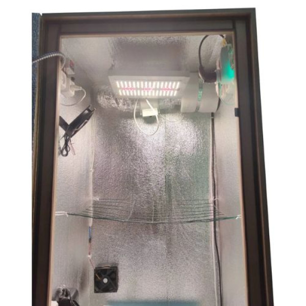 Гроубокс Medium Grow Box стелс Quantum Board 120W з автообігрівом і установкою DWC для вирощування рослин