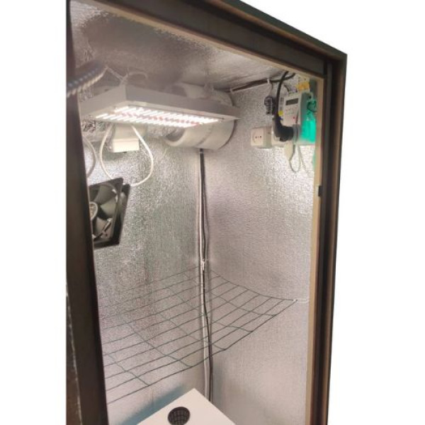 Гроубокс Medium Grow Box стелс Quantum Board 120W з автообігрівом і установкою DWC для вирощування рослин