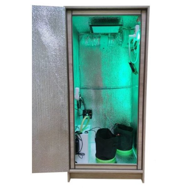 Гроубокс Medium Grow Box стелс Quantum Board 120W с автополивом для выращивания растений