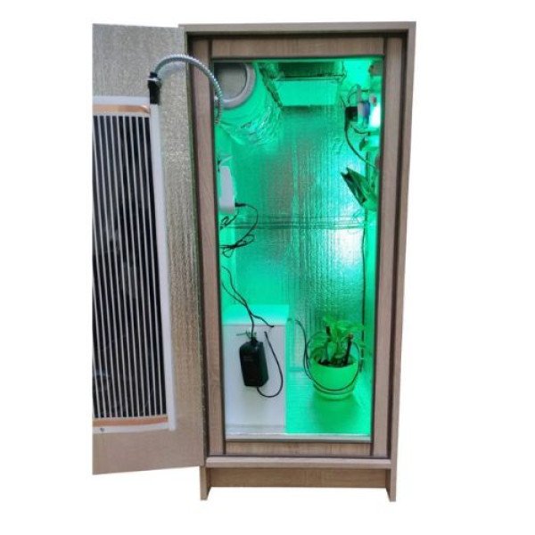 Гроубокс Mini Grow Box стелс Quantum Board 120W з автообігрівом і автополивом для вирощування рослин