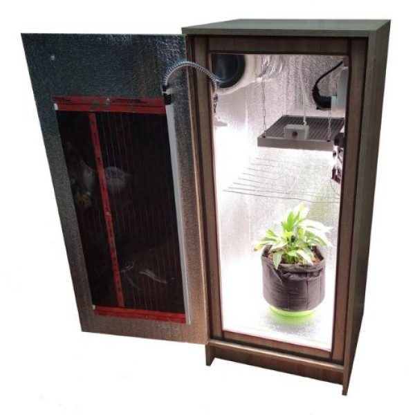 Гроубокс Mini Grow Box стелс Quantum Board 120W с автообогревом для выращивания растений
