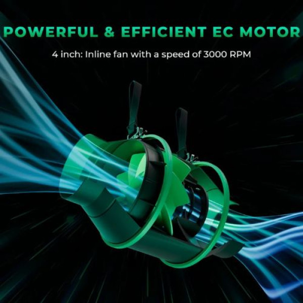 Канальный вентилятор Mars Hydro IFRESH (100 mm) для эффективного воздухообмена