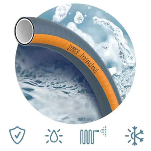 Шланг для поливу SYMMER GARDEN "Professional" 3/4" 1 м Шланг для поливу SYMMER GARDEN "Professional" 3/4" 1 м