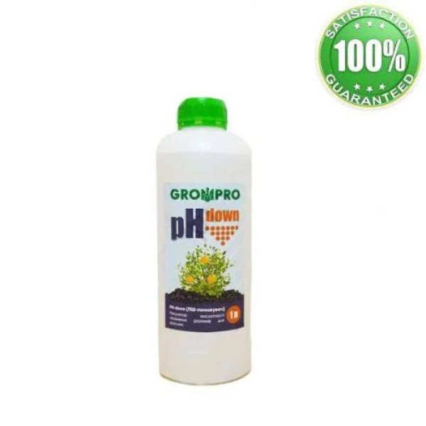 GrowPro pH Down 1 л для регулювання рівня pH