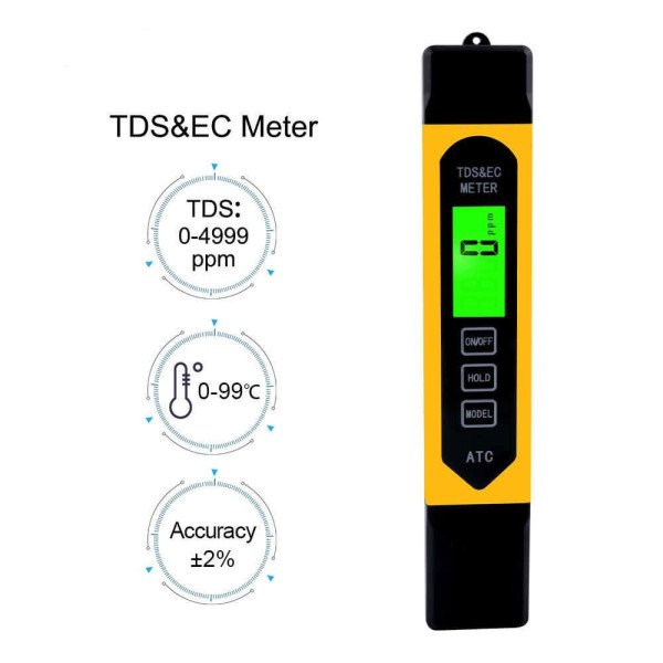 Комбінований солемір та кондуктометр TDS/EC TDS-meter 801