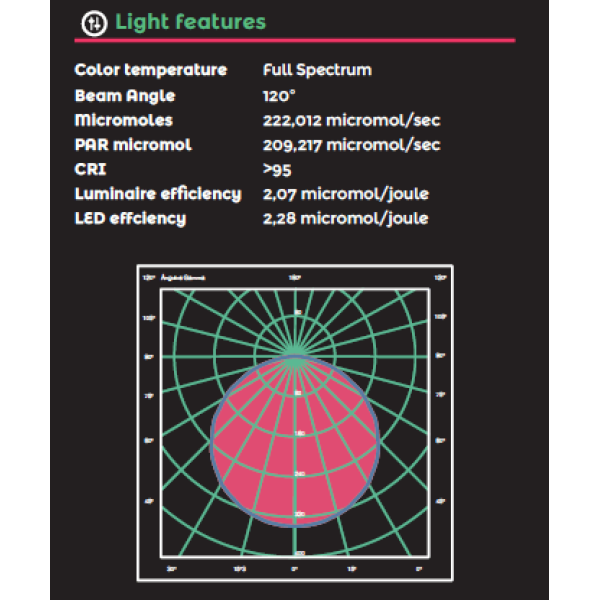 Комплект LED лампа THE JACKSON LITE 100W V1 без диммінга та підвіси Lighthangers 5kg