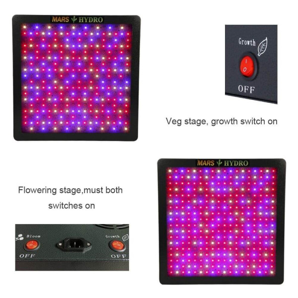 LED лампа Mars II 900 LED для вирощування рослин