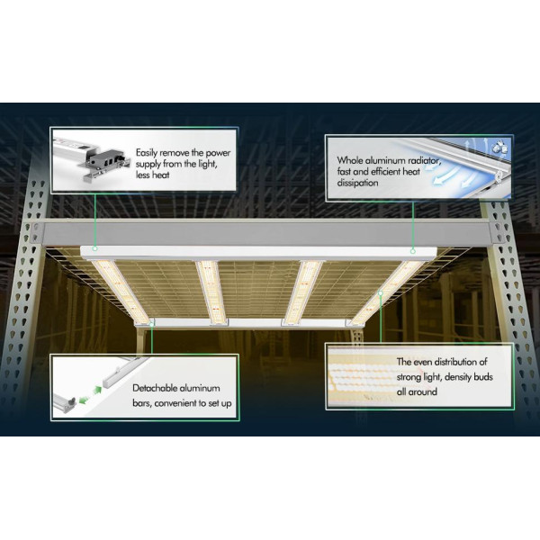LED лампа Mars Hydro FC 3000 Full Spectrum S300W для выращивания растений