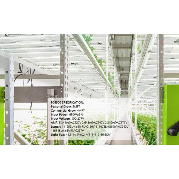 LED лампа Mars Hydro FC 6500 650W — светодиодная лампа для всех стадий роста и цветения растений