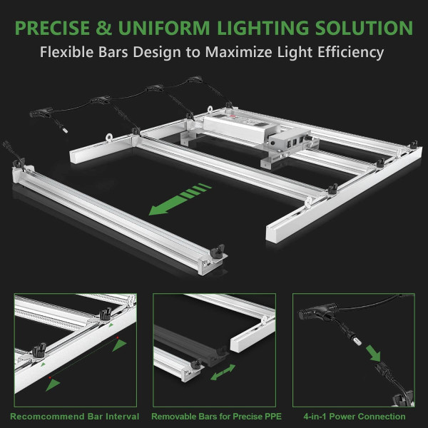 LED лампа Mars Hydro FC 3000 Full Spectrum S300W для вирощування рослин