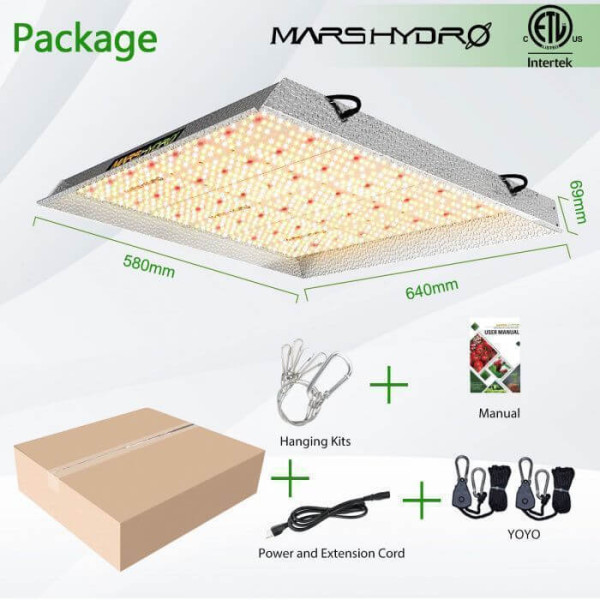 LED лампа Mars Hydro TS 3000 Indoor Sunlike Spectrum с ИК, замена 800W HPS LED лампа Mars Hydro TS 3000 Indoor Sunlike Spectrum с ИК, замена 800W HPS