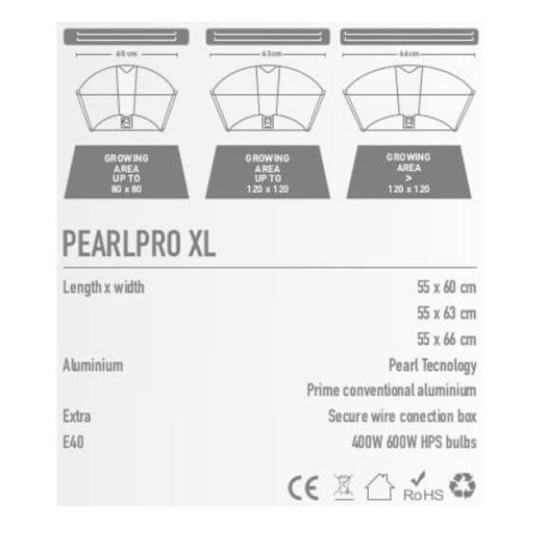 Відбивач Pearl Pro XL 55Х60 cm Garden HighPro — професійне рішення для освітлення рослин