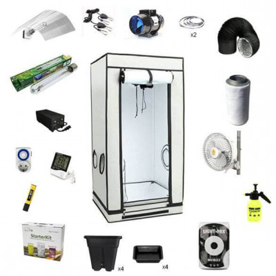 HOMEBOX AMBIENT WHITE PLUS Q60 60x60x160cm ДНАТ Гроубокс 