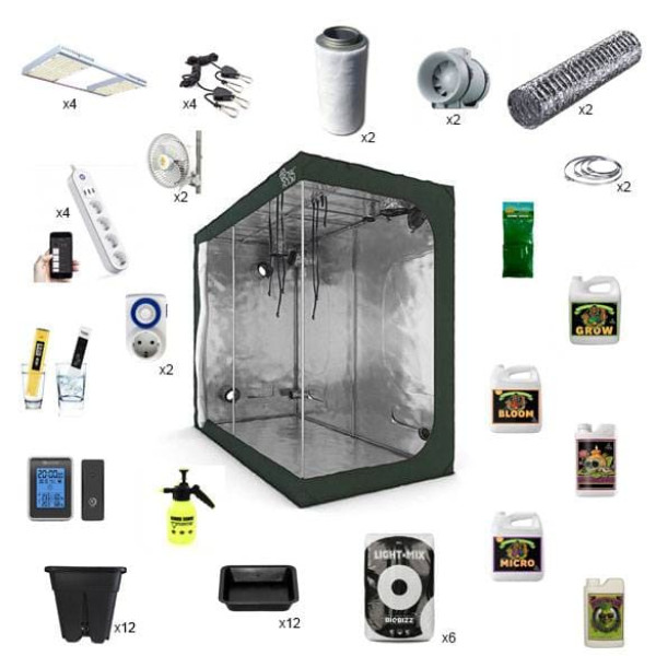 Гроубокс RoyalRoom Classic C240S 240x120x200 см с LED освещением для выращивания растений