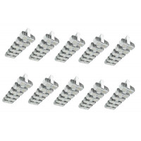 Комплект 10-LED светильников Shuttle 6 Dimmable Silver Prima Klima 240W