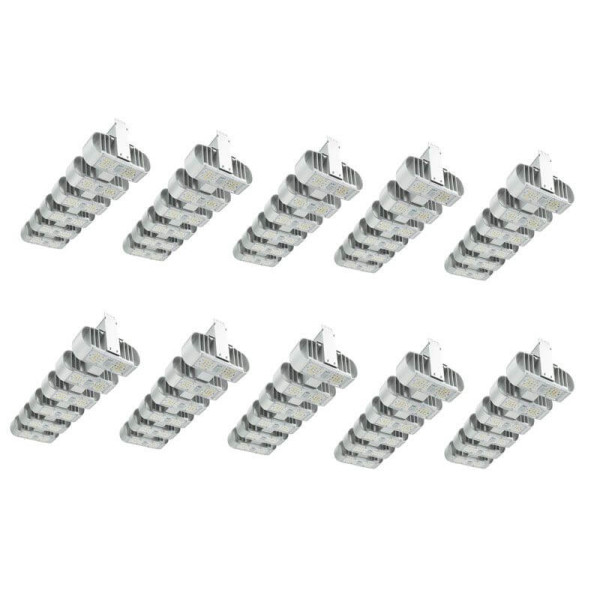 Комплект із 10 світлодіодних світильників Shuttle 6 Dimmable Silver Prima Klima 240W