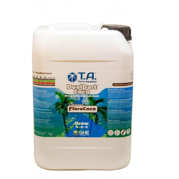 Минеральное удобрение Terra Aquatica Dual Part Coco Grow (GHE FloraCoco Grow) 10L – питание для активного роста растений на кокосовом субстрате