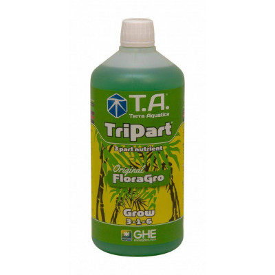 Мінеральне добриво Terra Aquatica Tripart Grow (GHE FloraGro) (1L)