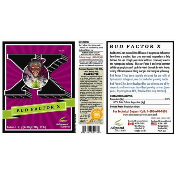 Bud Factor X, 5 л: Биостимулятор для увеличения смолы и масел