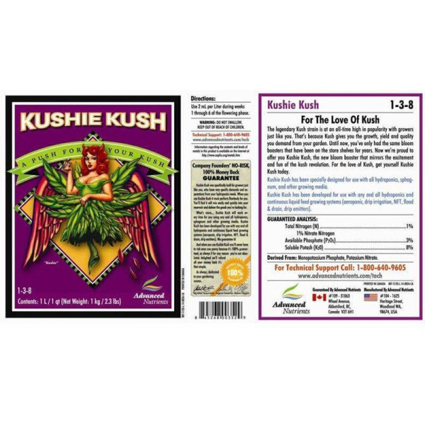 Advanced Nutrients Kushie Kush (4L): Удосконалені поживні речовини Kushie Kush