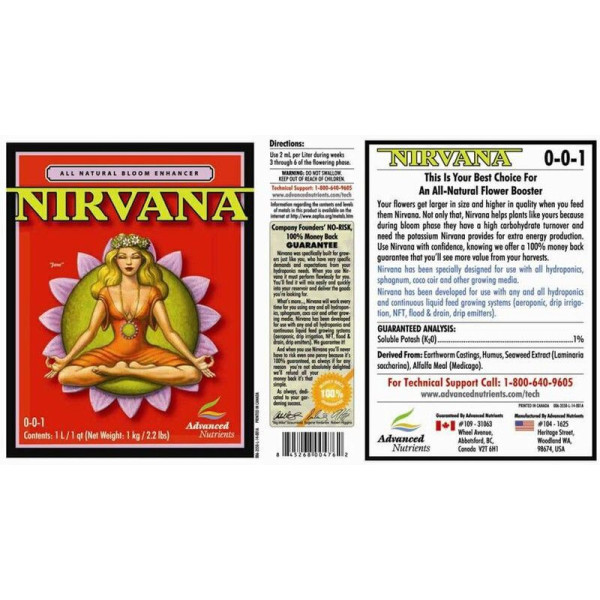 Advanced Nutrients Nirvana: Органічний Стимулятор Цвітіння для Врожайності