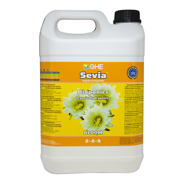 Органічне добриво Terra Aquatica Sevia Bioponics Bloom (GHE BioSevia Bloom) 5л – натуральне добриво для посиленого цвітіння рослин