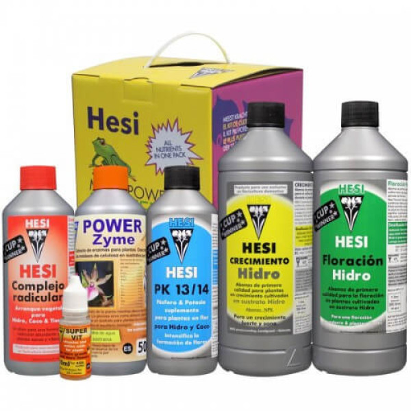Комплект добрив Hesi Hydro Starter Kit 3.5L: комплексне живлення для гідропоніки.
