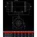 Канальный вентилятор DOSPEL Turbo-Silent 410/460m3 150 mm
