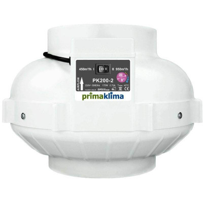 Вентилятор PK 200-2 швидкість 950 куб Prima Klima