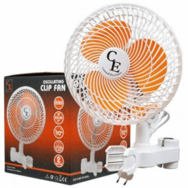 Вентилятор для обдува Cornwall Electronics 20W 2SPEED Clip Oscillating Fan