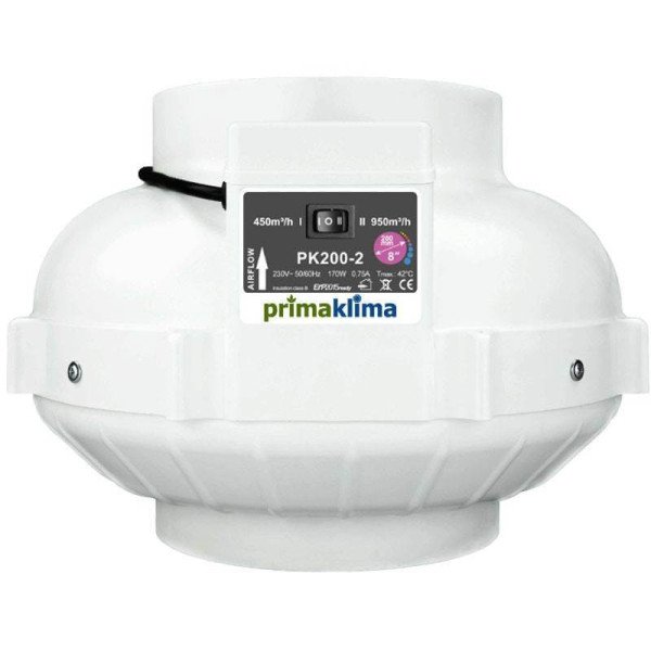 Вентилятор PK 200-2 скорость 950 куб Prima Klima