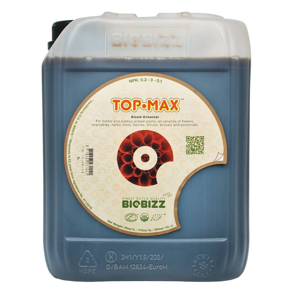 Стимулятор цвітіння BIOBIZZ Top-Max 5L – покращує якість та кількість врожаю